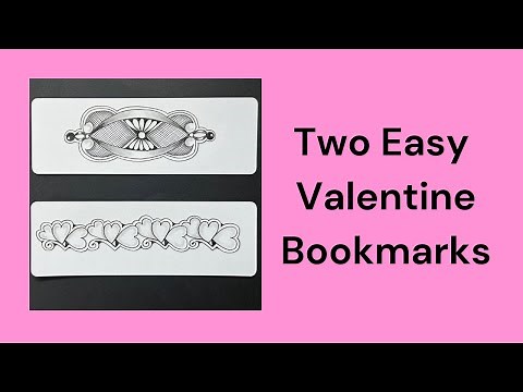 Two Easy Bookmarks for Valentine’s Day with LuvUMost and San Rocco Border