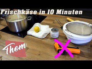 Frischkäse selber machen – Unkomplizert nur Milch & Zitrone