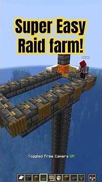 SUPER EASY Raidfarm Tutorial! 1.21+ #minecraft #minecraftshorts #minecrafttutorial