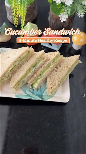 Cucumber Sandwich Recipe 🥒 | Creamy & Healthy Sandwich | 5-Minute Breakfast Recipe #easyrecipes
