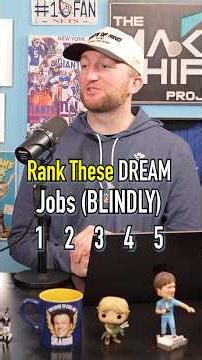 Ranking DREAM JOBS Without Knowing What Comes Next! #shorts #work #president #job #rank