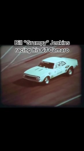 Now that’s how you shift a car! Bill Grumpy Jenkins power shifting his 67 Camaro. #70s #chevy #camaro #fyp