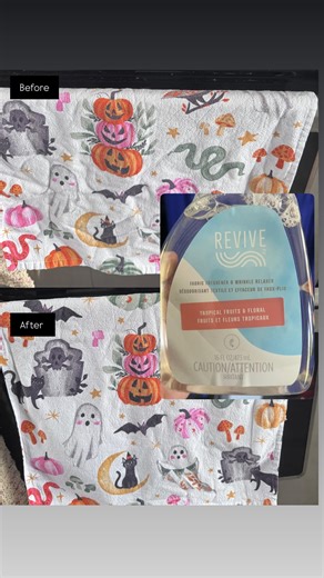 Revive scares the wrinkles right out of your fabric  Perfect for formal wear, curtains, linen, scrunched travel clothes, costumes (dance moms) etc. refresh the look and smell in 30s, this will be your bestie for on the go ironing. . #wrinkleremoval #formalwear #wellnessbox #laundrylineup #affordable #everydayessentials #reducetherisk #revive | Jacey Entz | Facebook