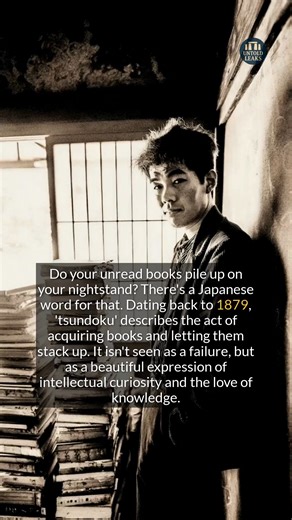 44K views · 284 reactions | Tsundoku is the Japanese word for the noble art of buying more books than you can possibly read. #history #didyouknow #knowledgeispower | Untold Leaks | Facebook