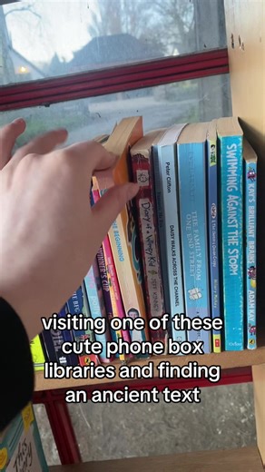 Discover a Secret Book in a Phone Box Library