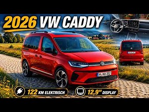 2026 VW Caddy Facelift: More Range, More Tech, New Cockpit