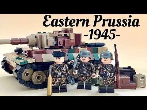 TIMELAPSE: LEGO WW2 "Tiger 1 in Eastern Prussia" MOC Speed Build