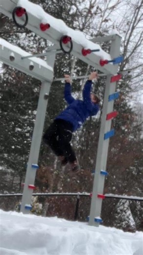 Salmon Ladder in a BLIZZARD