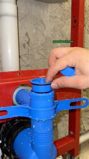 Before closing the wall, make sure everything works perfectly. 🚽💧