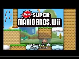 NSMBW Custom intro : interactive title screen for New super Mario bros. wii