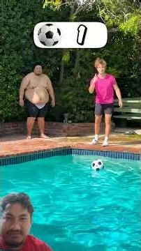 Ball challenge in pool #green screen
