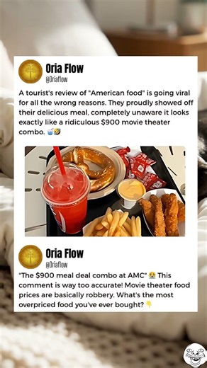 Tourists surviving on movie theater food 💀