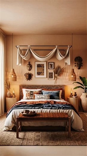 From Empty Shell to Afro-Minimalist Sanctuary 🏺🌿 #Shorts #AfroLuxe #InteriorDesign #BeforeAndAfter