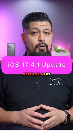 25K views · 525 reactions | iOS 17.4.1: Fixes You Need to Know! #UpdateAlert #iOS1741 #AppleUpdate #TechFixes #iOSInsights #BatteryDrain #AirPodsIssue #SoftwareUpdate #TechTips | Hector Daniel Chavez | Facebook