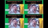 Mix of 4 videos from youtube : How to execute c and c++ programs