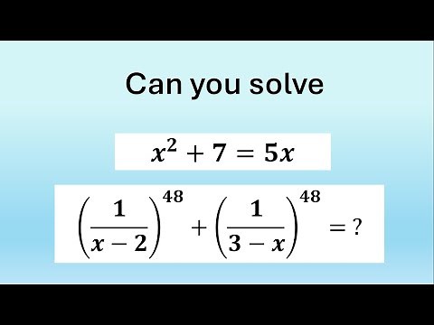 An Amazing Algebra Problem | Can You Solve This?
