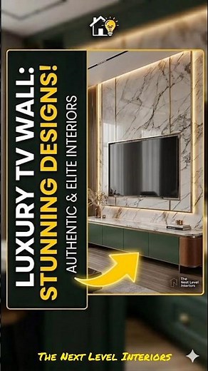 Smart & Luxurious TV Wall Design 😍 | Modern Hall Interior 2026 #interiordesign #shorts