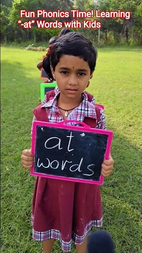 Fun Phonics Time! Learning “-at” Words with Kids#govtschool #engilsh #phonics#vocabulary