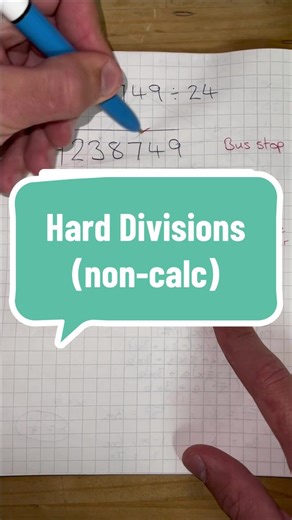 How to use the double decker bus stop when divisions get tough #maths #gcse #division #busstop
