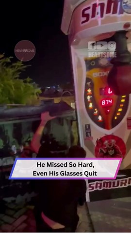 Comical Fail as Boy Misses Punching Bag and Drops His Glasses Mid-Attempt