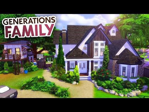 GENERATIONS FAMILY HOME // Sims 4 Speed Build
