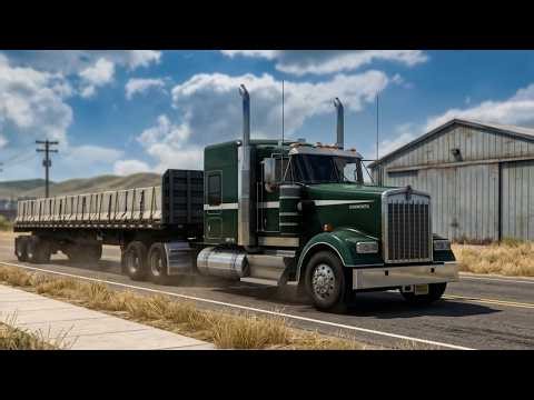 Truck Spotting in American Truck Simulator (Loud Jake Brakes!)