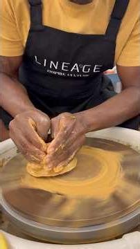 This African clay resists the wheel. Low in plasticity, it breaks down quickly,#clayart #african