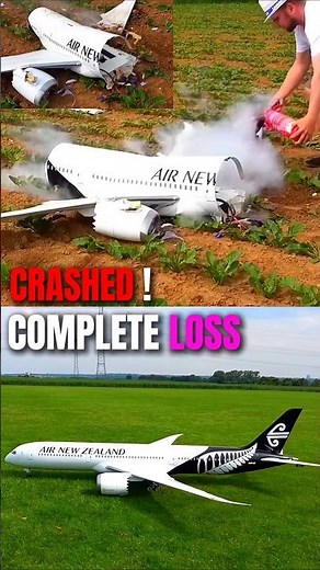 RC Scale Boeing 787 Dreamliner Brutally Crash During Maiden Flight #planecrash #boeing787 #aviation
