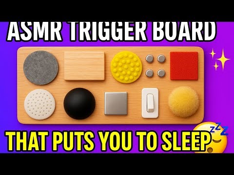ASMR Trigger Board That Puts You to Sleep in 5 Minutes 😴✨ (Ultimate Triggers)