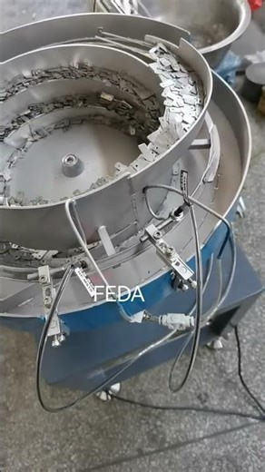 FEDA customized vibration bowl with linear feeder and visual recognition system #machine #feeder