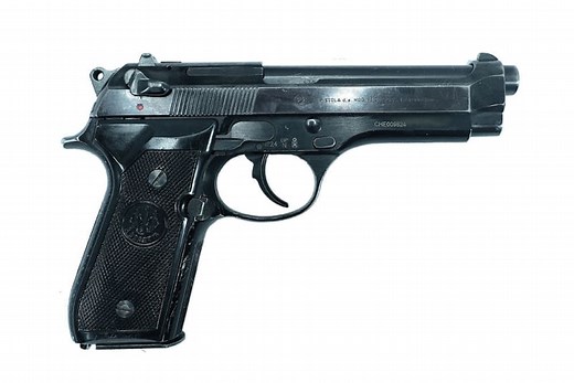 Beretta 92SB Full Size 9mm Pistol Used, Italian Police Trade Ins, Semi-Auto,15 Rd Mag, Modern Mag Release, 4.92" Barrel - Surplus Good to VG Condition