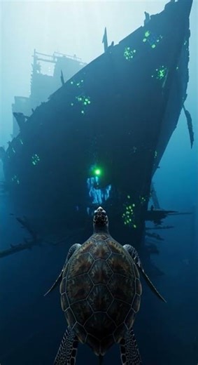 Diver Discovers ALIEN Symbols on Red Sea Wreck 😱 #shorts #underwater #asmr