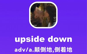 upside down：倒着地，颠倒地_哔哩哔哩_bilibili