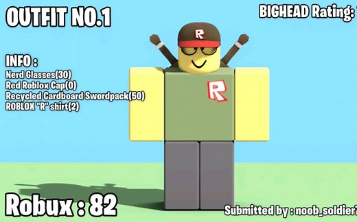 Roblox 10款『经典』主题的形象外观搭配！Ep.2 //BIGHEAD