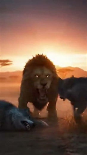😱 ONE LION vs 4 WOLVES | ONLY ONE WALKS AWAY 🦁🐺