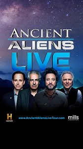 We’re landing in a town near you! Ancient Aliens Live will be crisscrossing the country so don’t miss out. Get your tickets now! https://www.ancientalienslivetour.com/ | Ancient Aliens