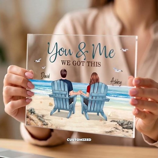 💖 Forget Generic Gifts! This Custom Beach Plaque Hit Him So Hard!