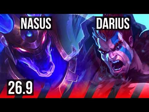 NASUS vs DARIUS (TOP) | EUW Master | 26.9