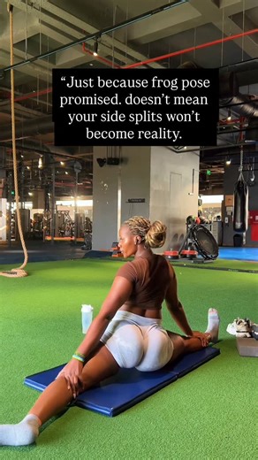 @teddiecarroll on Instagram: "They said frog pose would help — they didn’t lie. Side splits loading. Trust the frog pose. Side splits don’t happen overnight, but they do happen."