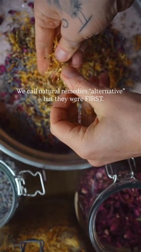 Natures Experience on Instagram: "I’ve been thinking about this, and it kind of bugs me — natural remedies only became “alternative” after Big Pharma showed up. Plants were the original medicine. That’s just history. And I’m not against modern medicine at all — it’s important. But I think we lean on it for every tiny thing now. Headache? Pill. Trouble sleeping? Pill. Stress? Something packaged. We don’t even try anything else first. It makes me wonder if we stopped trusting nature because there’