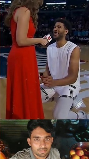 She Said YES on NBA Live 💍😍 #nba #sortvideo #lifeisbutadream #basketball
