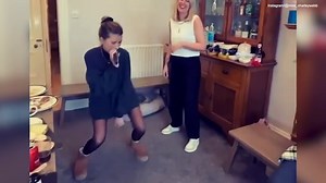 Video shows Charley Webb at her friend's bbq celebrating another year of them with the same old moves.