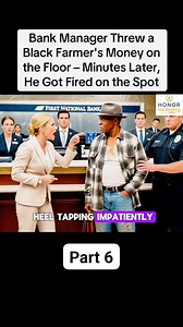 Bank Manager Threw a Black Farmer's Money on the Floor – Minutes Later, He Got Fired on the Spot. Part 6 #news #storytelling #foryourpage #newstory #newtrend | Honor Reward