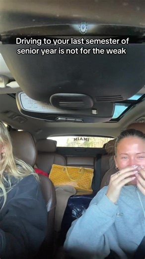 So grateful to drive to school for the last time with the freshman year roommate I started it all with😭❤️