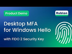 Desktop MFA for Windows Hello With FIDO2 Security Key