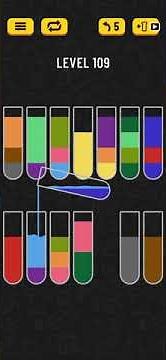 Water Sort Puzzle Level 109 Walkthrough