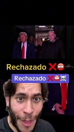Donal Trump rechazado ❌⛔️ #donaldtrump #ufc #news #viral #fyp | ufc slap boxing