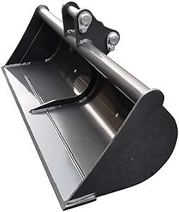 36 in (900 mm) Ditching Buckets Grading Bucket with 30mm Pins for KUBOTA U15,U17,KX018 Mini Excavator Mini Digger Clean-up Bucket