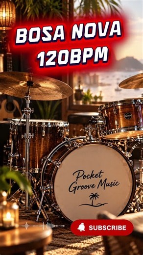 120 BPM Bossa Nova Drum Beat 🥁 | Smooth Groove for Practice #Shorts