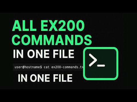 All the Commands You Need for RHCSA EX200 — In One File!